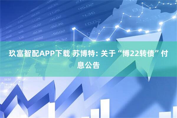 玖富智配APP下载 苏博特: 关于“博22转债”付息公告