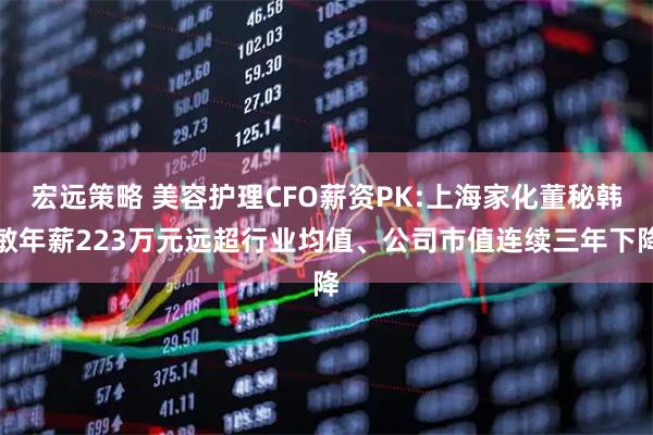 宏远策略 美容护理CFO薪资PK:上海家化董秘韩敏年薪223万元远超行业均值、公司市值连续三年下降